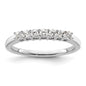 Buy Exclusive 14K White Gold Diamond Band - 1/3 Carat, Stylish 7-Stone Design-1