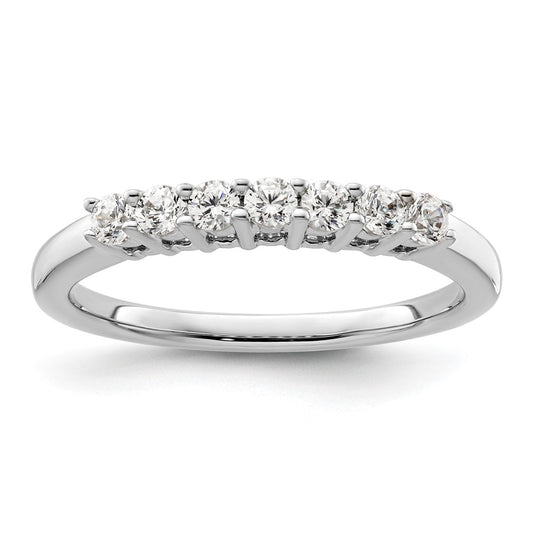 Buy Exclusive 14K White Gold Diamond Band - 1/3 Carat, Stylish 7-Stone Design