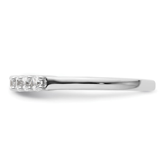 Buy Stylish 14K White Gold 7-Stone Diamond Band - 1/2 Carat Total Weight-3