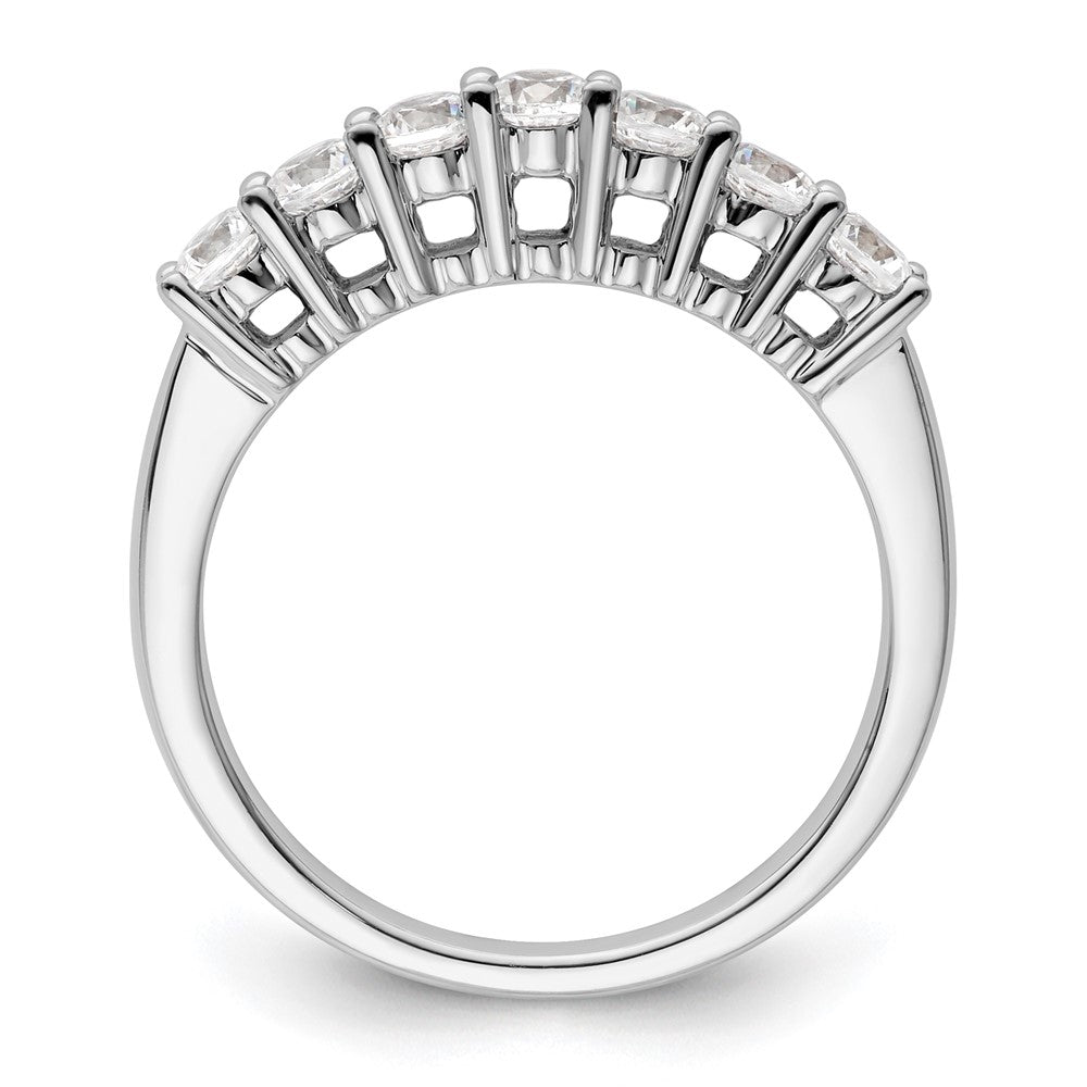 Exclusive 14K White Gold 7-Stone Diamond Band - 3/4 Carat, Stylish Value!