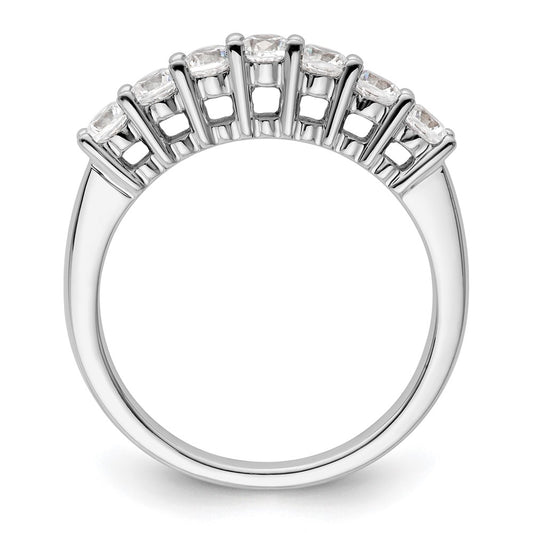 Exclusive 14K White Gold 7-Stone Diamond Band - 3/4 Carat, Stylish Value!