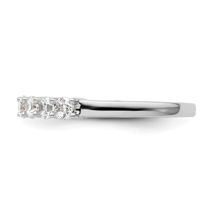 Exclusive 14K White Gold 7-Stone Diamond Band - 3/4 Carat, Stylish Value!-3
