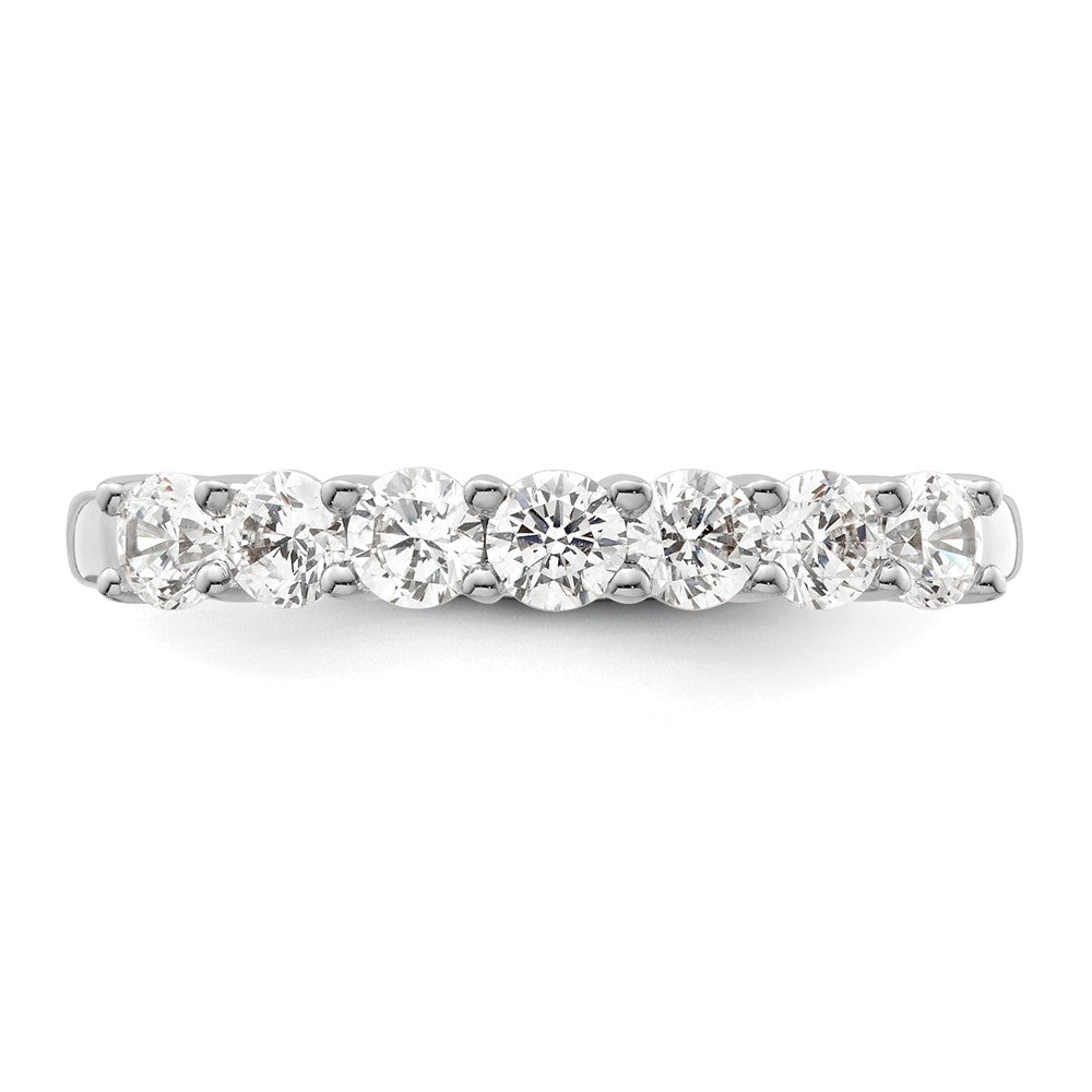 Exclusive 14K White Gold 7-Stone Diamond Band - 3/4 Carat, Stylish Value!