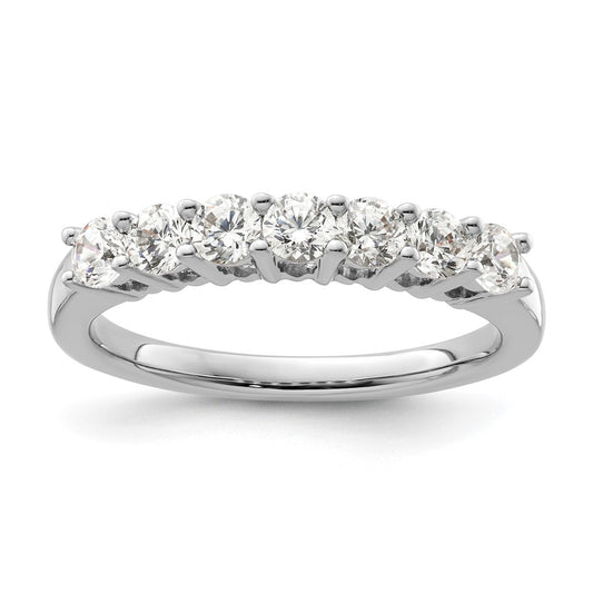 Exclusive 14K White Gold 7-Stone Diamond Band - 3/4 Carat, Stylish Value!