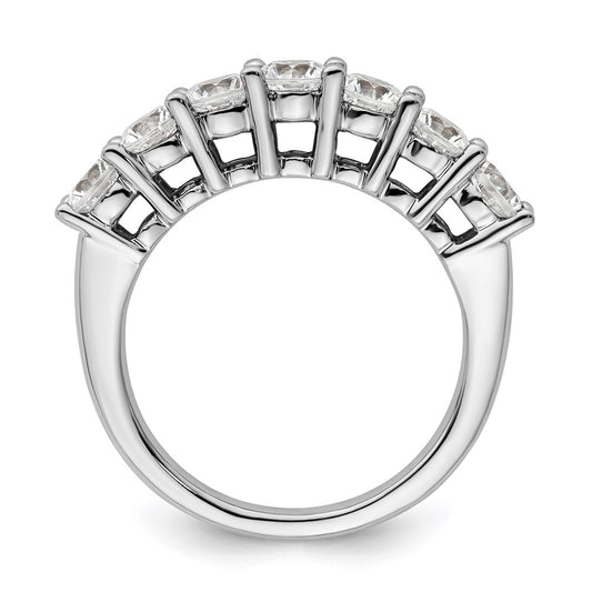 Buy 14K White Gold 7-Stone Diamond Band - 1.6 Carat Luxury Value Ring