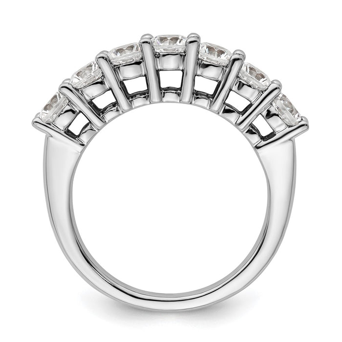 Buy 14K White Gold 7-Stone Diamond Band - 1.6 Carat Luxury Value Ring-2
