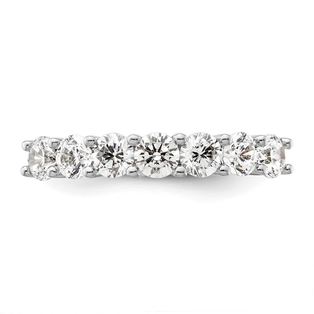 Buy 14K White Gold 7-Stone Diamond Band - 1.6 Carat Luxury Value Ring