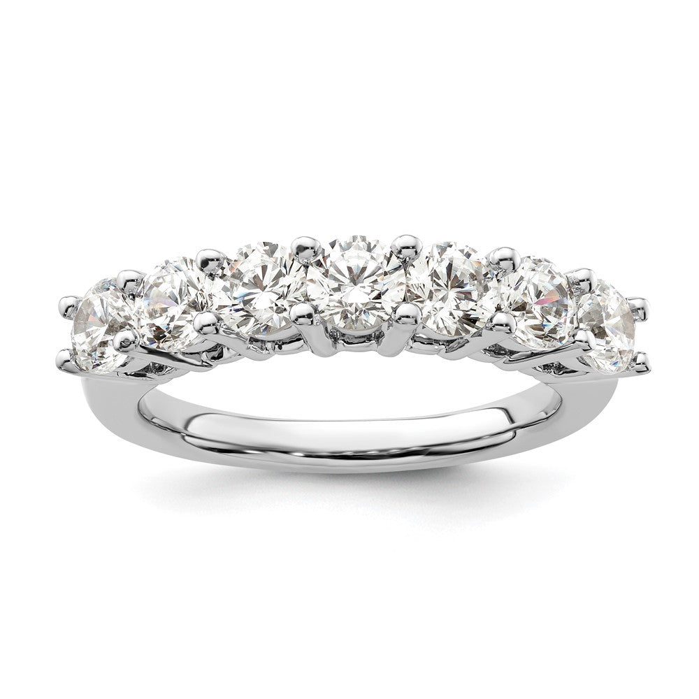 Buy 14K White Gold 7-Stone Diamond Band - 1.6 Carat Luxury Value Ring