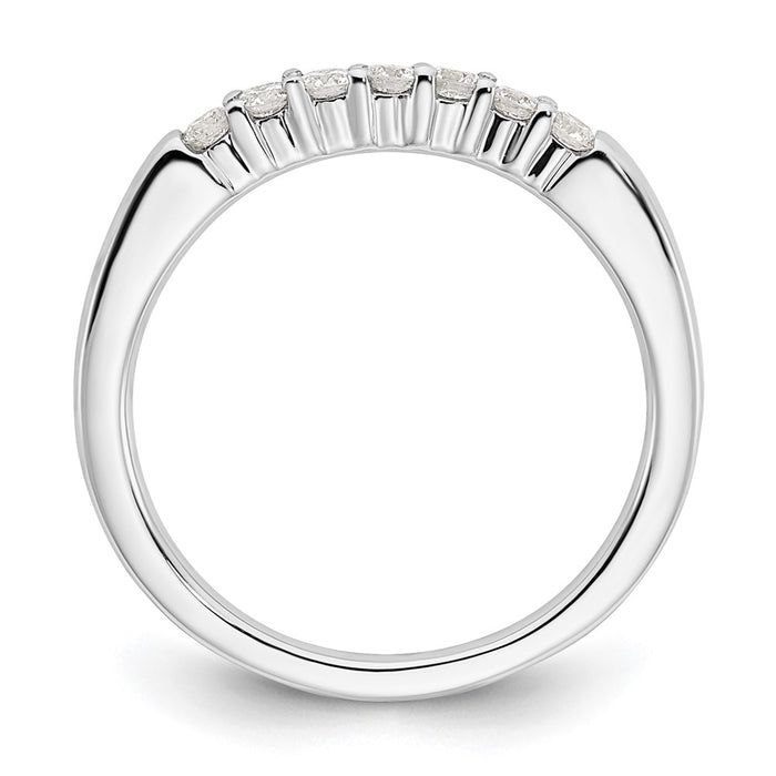 High-Quality 14K White Gold 7-Stone Diamond Band Setting | Stylish & Affordable-3