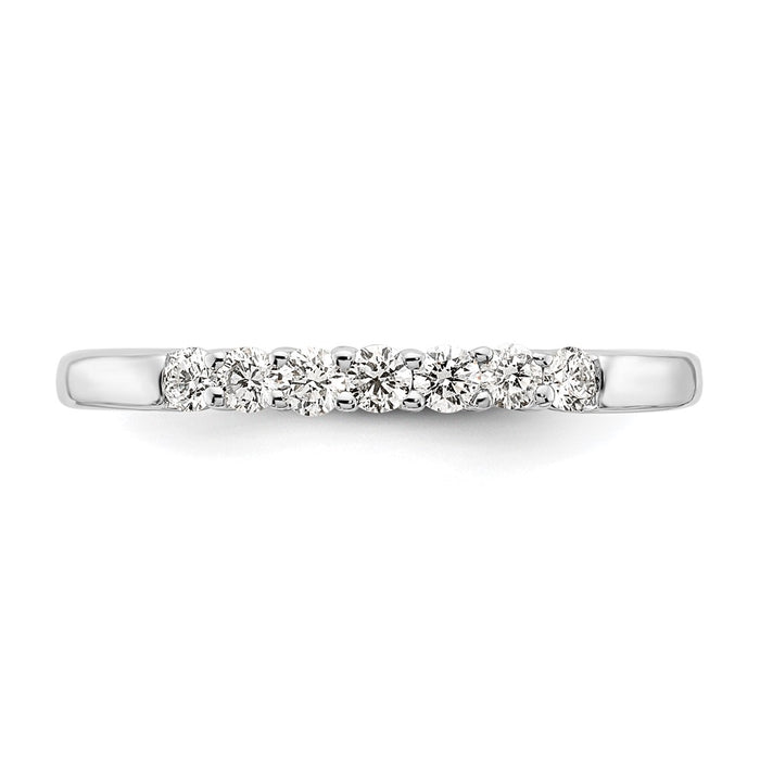 High-Quality 14K White Gold 7-Stone Diamond Band Setting | Stylish & Affordable-4