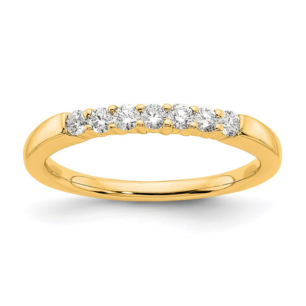 14K Yellow Gold Seven-Stone Diamond Ring - Style GR1-1034326