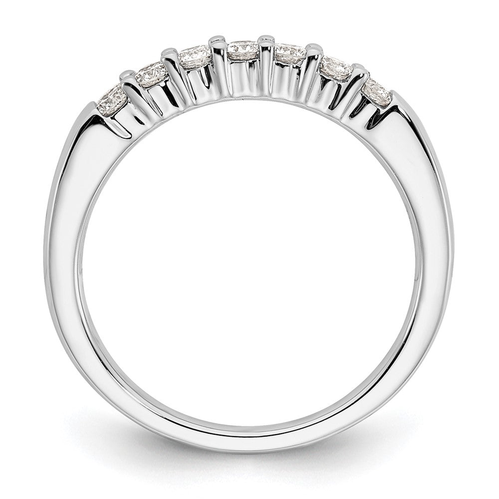 Buy Stylish 14K White Gold 7-Stone Round Diamond Band - 1/3 Carat Value