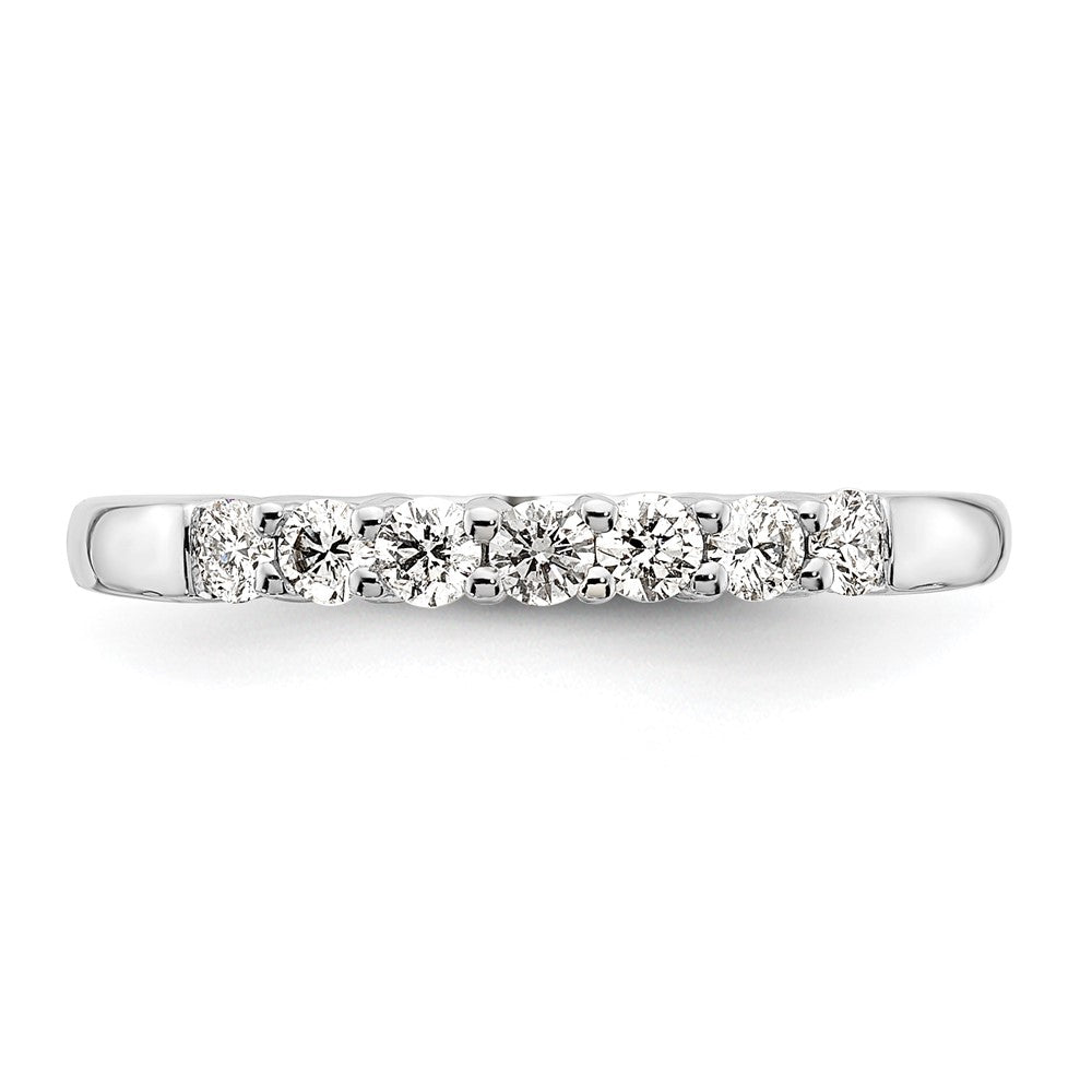 Buy Stylish 14K White Gold 7-Stone Round Diamond Band - 1/3 Carat Value