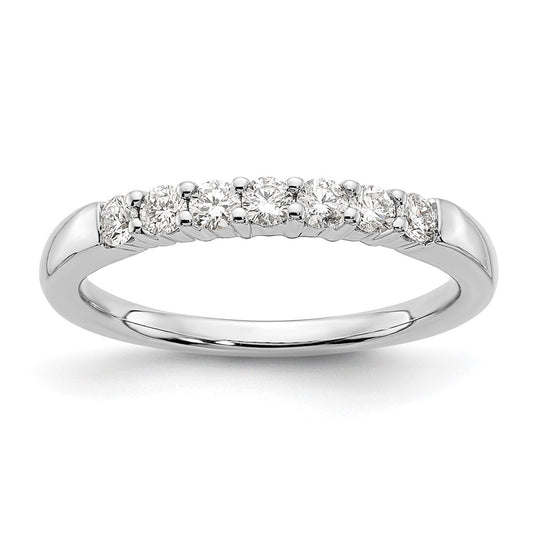 Exclusive 14K White Gold 7-Stone Diamond Band Setting - Affordable Luxury!