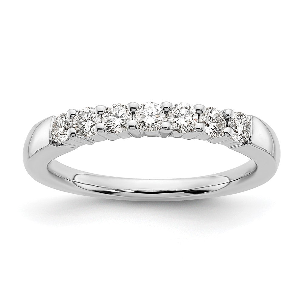 Buy Stylish 14K White Gold 7-Stone Diamond Band - 1/2 Carat Total Weight