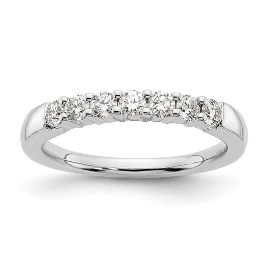 Buy Stylish 14K White Gold 7-Stone Diamond Band - 1/2 Carat Total Weight