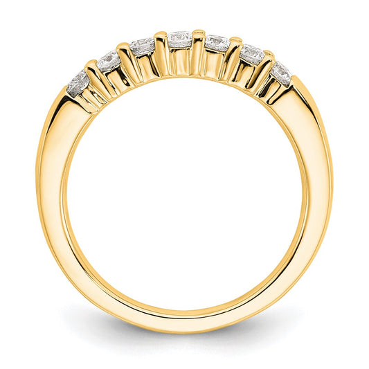 Exclusive 14K Yellow Gold Seven-Stone Diamond Ring | Stylish & Affordable