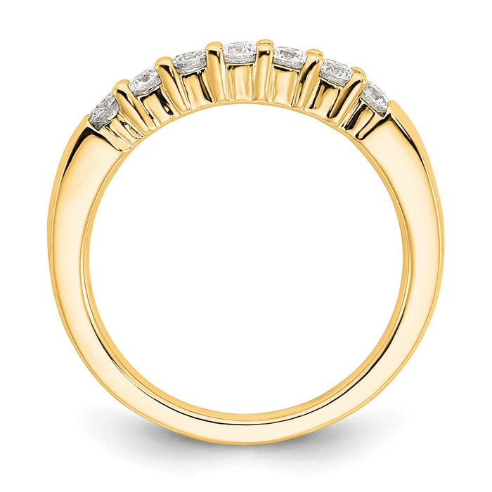 Exclusive 14K Yellow Gold Seven-Stone Diamond Ring | Stylish & Affordable-2