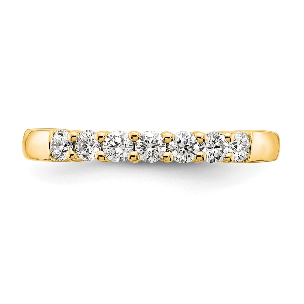 Buy Exclusive 14K Yellow Gold Diamond Band Setting for 7 x 2.5mm Stones