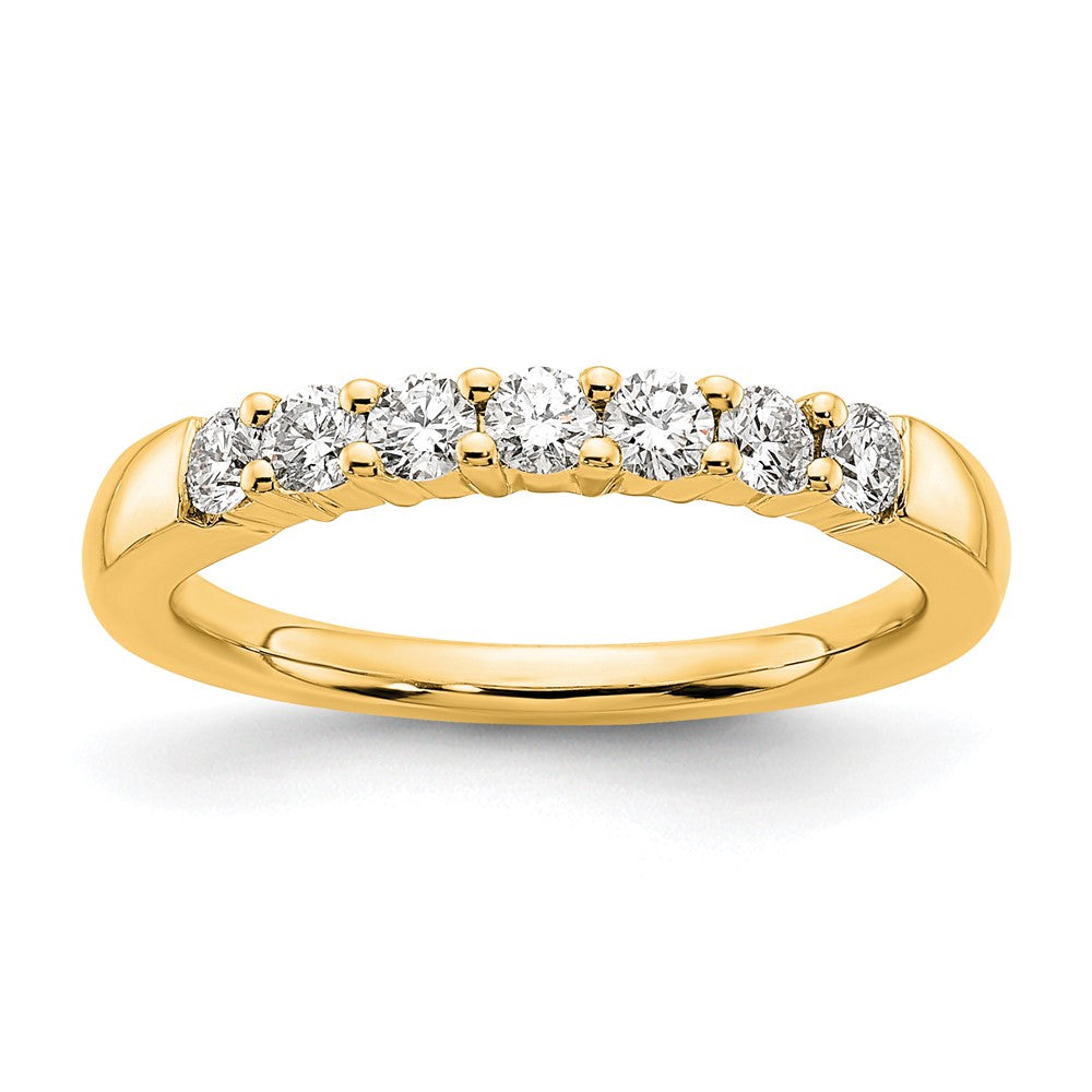 Exclusive 14K Yellow Gold Seven-Stone Diamond Ring | Stylish & Affordable