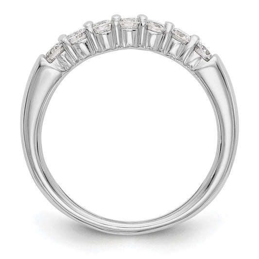 Exclusive 14K White Gold 7-Stone Diamond Band - 3/4 Carat, Stylish Value!