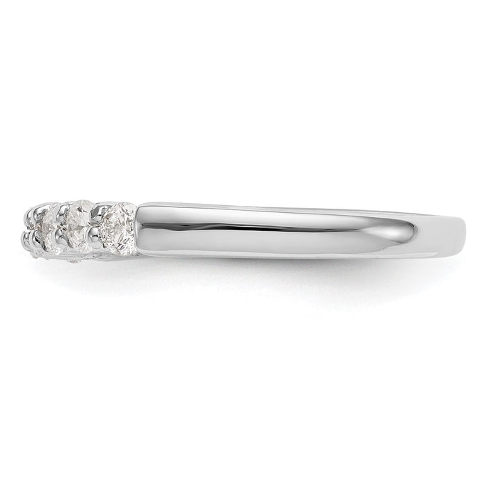 Exclusive 14K White Gold 7-Stone Diamond Band - 3/4 Carat, Stylish Value!-3