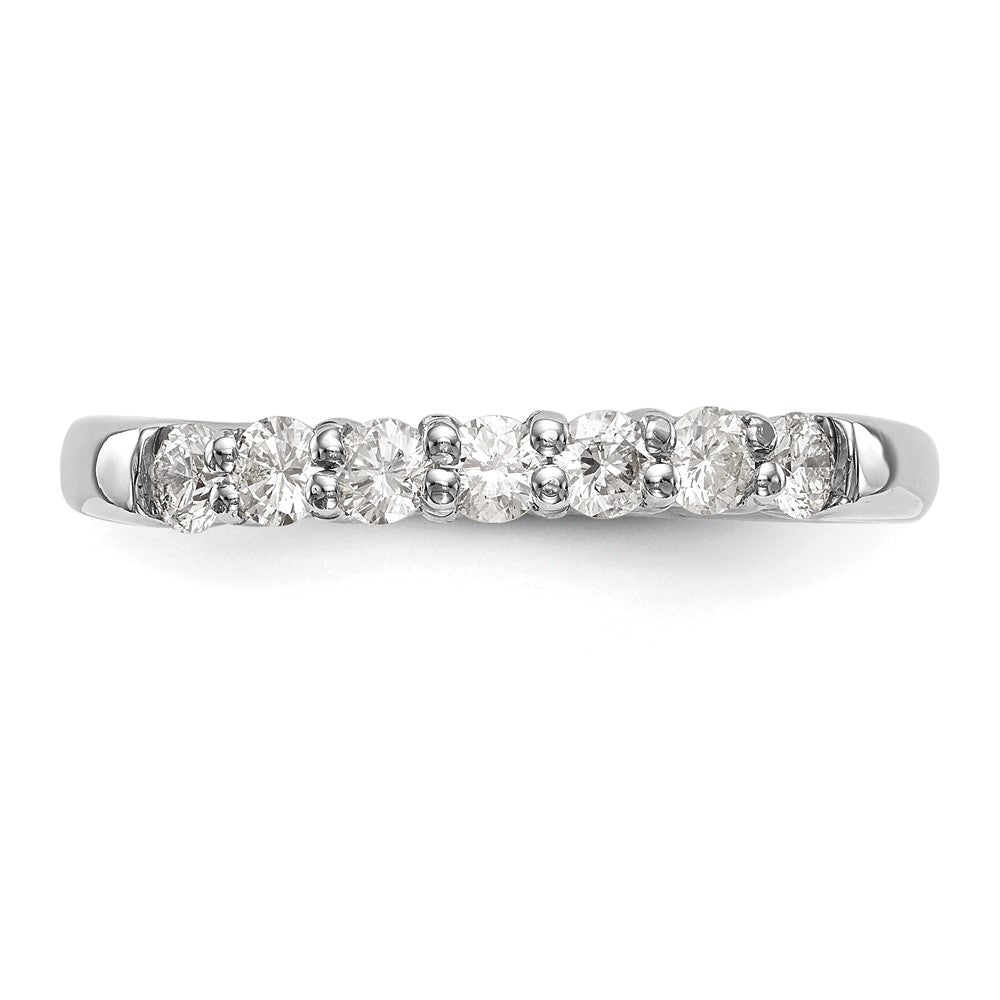 Exclusive 14K White Gold 7-Stone Diamond Band - 3/4 Carat, Stylish Value!