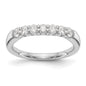 Buy 14K White Gold Diamond Band Setting - Stylish 7-Stone, 3.0mm Round Design-1