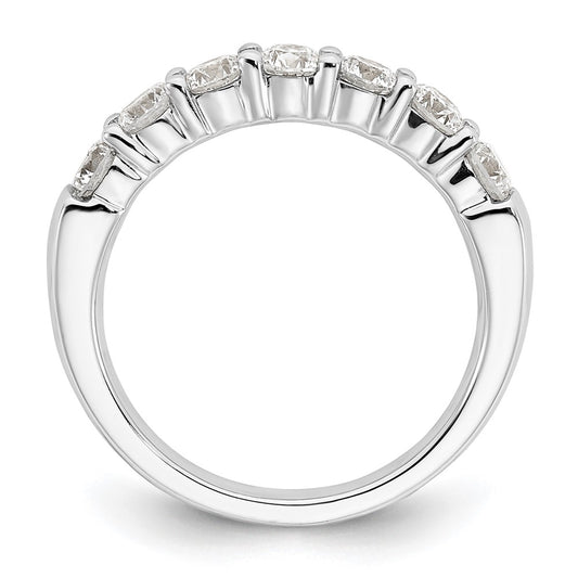 High-Quality 14K White Gold 7-Stone Diamond Band - 1.2 Carat Luxury Value