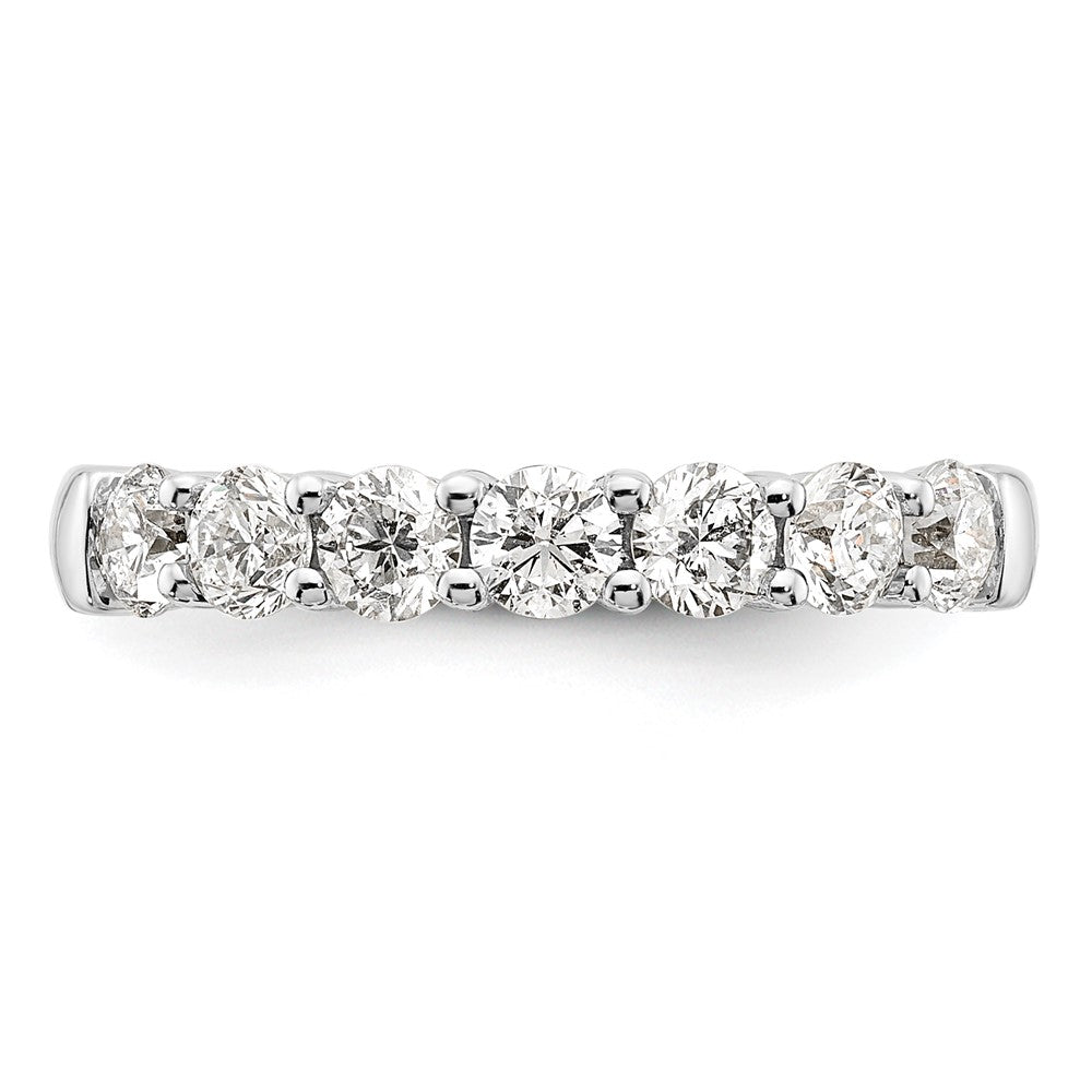 High-Quality 14K White Gold 7-Stone Diamond Band - 1.2 Carat Luxury Value