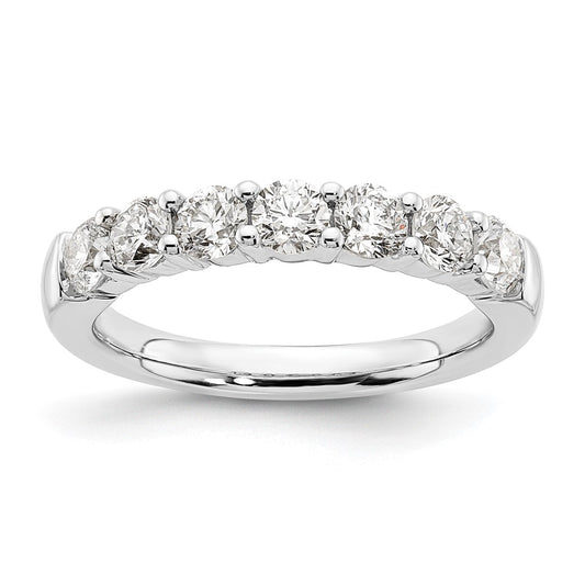 High-Quality 14K White Gold 7-Stone Diamond Band - 1.2 Carat Luxury Value