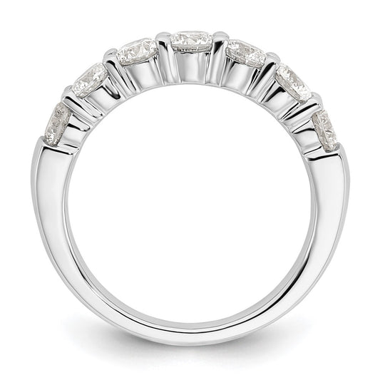 Buy Stylish 14K White Gold 7-Stone Round Diamond Band - 1.6 Carat Value!