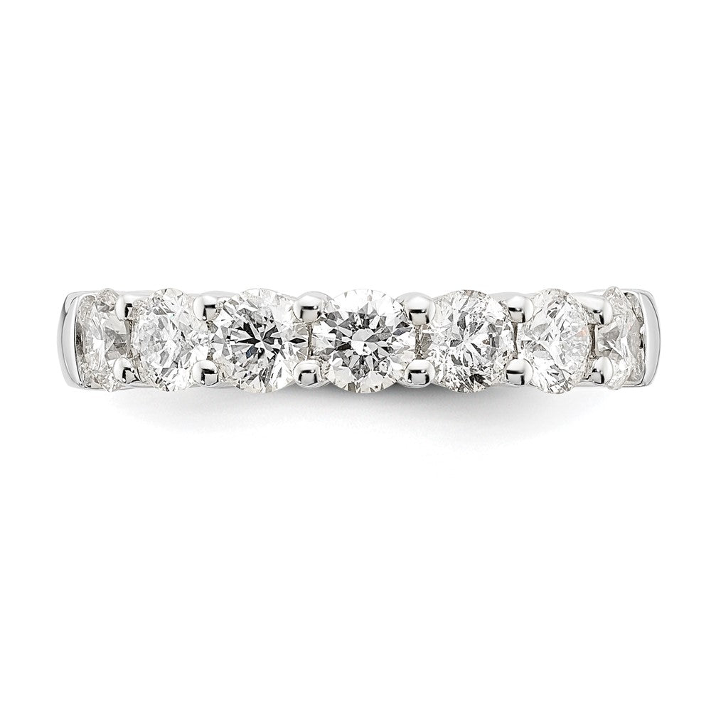Buy Stylish 14K White Gold 7-Stone Round Diamond Band - 1.6 Carat Value!