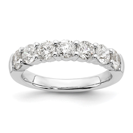 Buy Stylish 14K White Gold 7-Stone Round Diamond Band - 1.6 Carat Value!