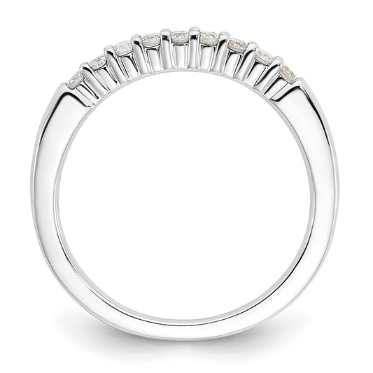 Buy 14K White Gold Diamond Band - 1/5 Carat, Stylish 9-Stone Design, Affordable Price