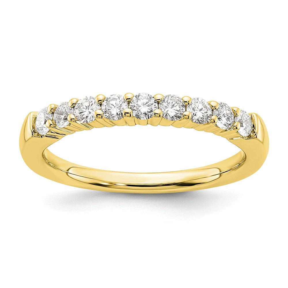 Buy Stylish 10K Yellow Gold 9-Stone Diamond Band Setting for 9 x 2.3mm