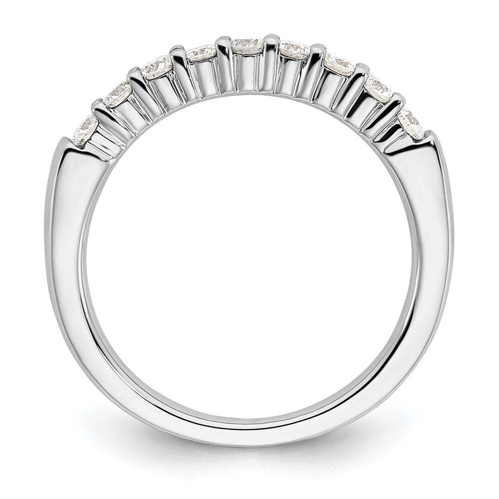 Buy Stylish 14K White Gold 9-Stone Diamond Band - 1/2 Carat Total Weight