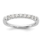 Buy Stylish 14K White Gold 9-Stone Diamond Band - 1/2 Carat Total Weight-2