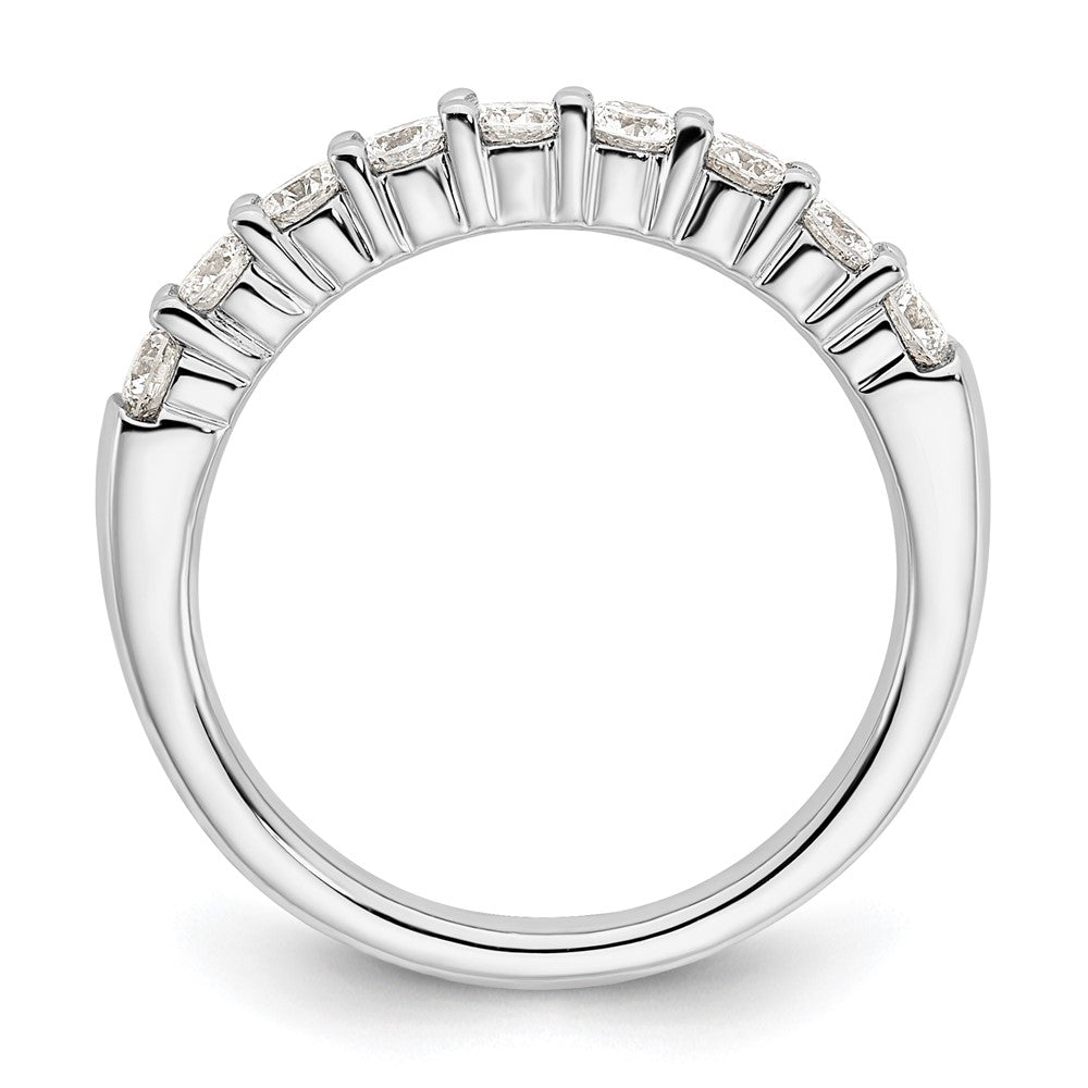 Buy High-Quality 14K White Gold 9-Stone Diamond Band - 3/4 Carat Value!