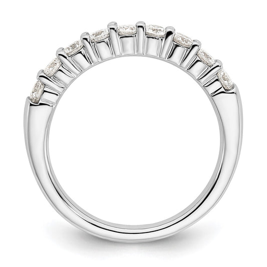 Buy High-Quality 14K White Gold 9-Stone Diamond Band - 3/4 Carat Value!