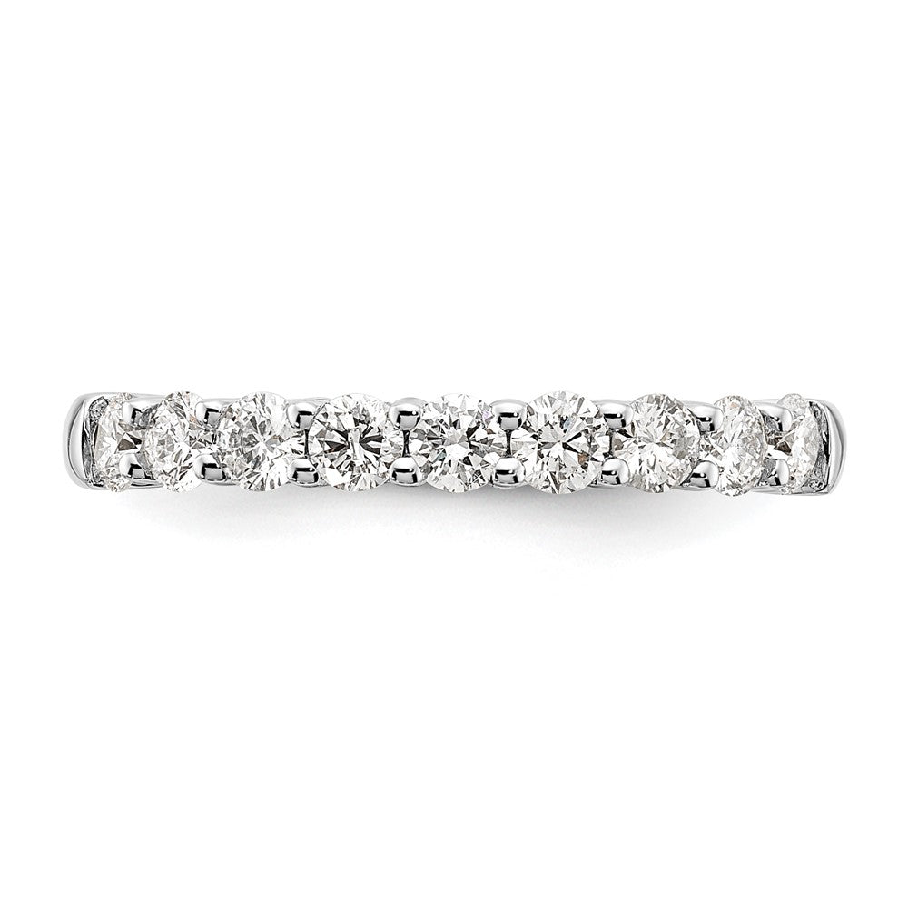 Buy High-Quality 14K White Gold 9-Stone Diamond Band - 3/4 Carat Value!