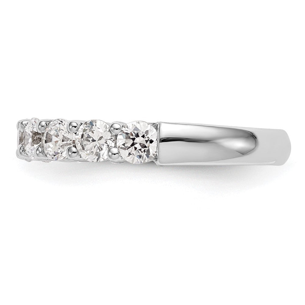 Buy 14K White Gold 1 Carat Round Diamond Band - Stylish 9-Stone Setting