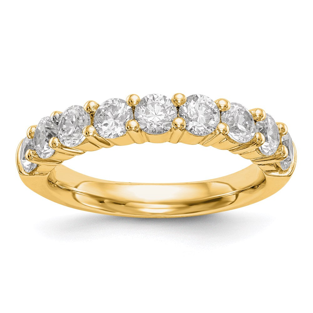 Exclusive 14K Yellow Gold 9-Stone Diamond Ring | Stylish, VS Quality Diamonds