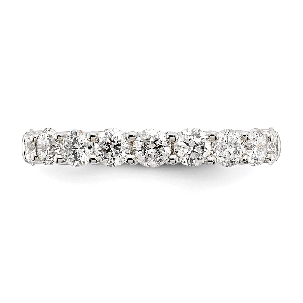 Buy 14K White Gold 9-Stone Diamond Band - 1.15 Carat Luxury Value