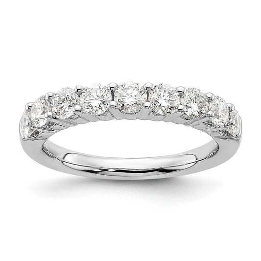 Buy 14K White Gold 9-Stone Diamond Band - 1.15 Carat Luxury Value