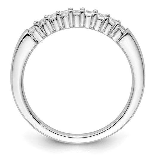 Buy Stylish 14K White Gold Diamond Band Setting for 9 Princess Cuts (1.8mm)
