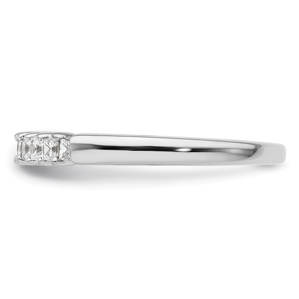 Buy Stylish 14K White Gold Diamond Band Setting for 9 Princess Cuts (1.8mm)