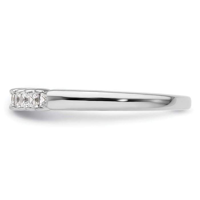 Buy Stylish 14K White Gold Diamond Band Setting for 9 Princess Cuts (1.8mm)-3