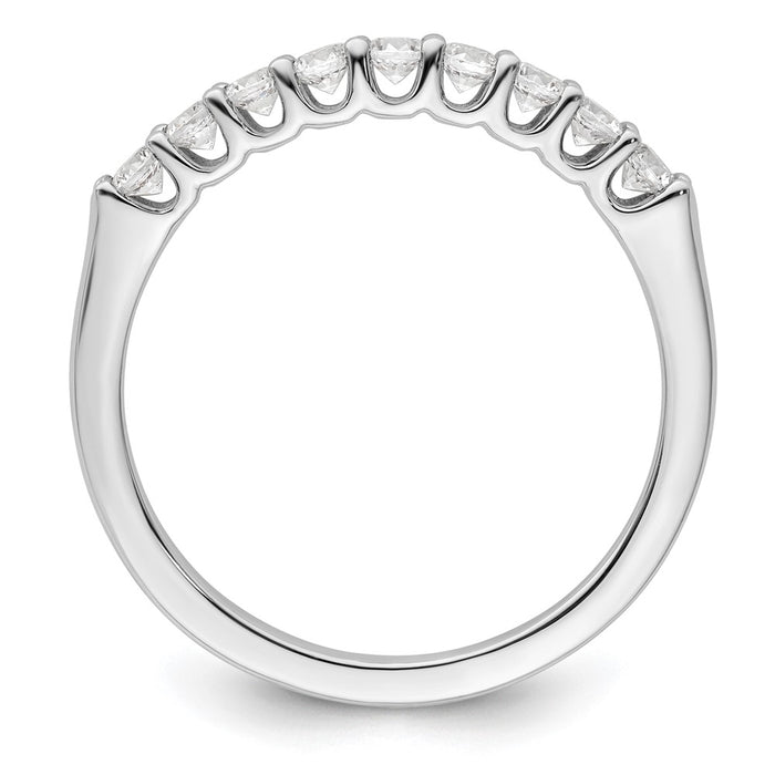 Buy Stylish 14K White Gold 9-Stone Diamond Band - 1/3 Carat, Affordable Luxury-2