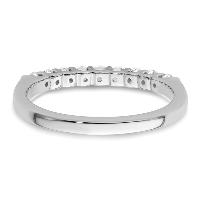 Buy Stylish 14K White Gold 9-Stone Diamond Band - 1/3 Carat, Affordable Luxury-5